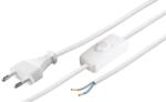 Goobay Cablu de alimentare Euro la 2 fire cu intrerupator 1.5m, alb Goobay (CABLE-EURO/SW-OPEN-1.5WE)