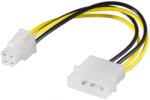 Goobay Cablu alimentare 5.25 tata - P4 tata 0.16m (CABLE-PW-SATA-06)