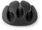 NEDIS Organizator de cabluri, 3 sloturi, max 5.3mm, set 4 bucati, negru, Nedis (CMGC20034BK)