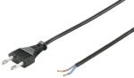 Goobay Cablu alimentare 1, 5 m Euro tata > 2 fire - H03VVH2-F2X 0.75 (CABLE-CCE-OPEN-1.5BK)