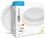 Modee Aplica perete exterior cu LED rotund 12W, 1160lm, 15cm, 4000K, IP65, alb, Modee (LEDBHRN-12WE-12-MDE)