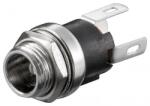 Goobay Mufa DC sasiu 2.1 mm cu lipire Goobay (SOCKET-DC-2.1MM/SLD)