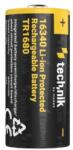 TECHNIK Acumulator industrial Li-ion terminal cu varf 16340 3.7V 800mAh Technik (ACCU-16340L/80-TH-THK) Baterie reincarcabila