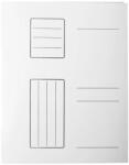 Dosare din carton alb Dosar carton duplex alb, simplu Still (A9555)