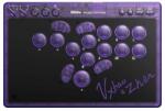 8BitDo Arcade Stick All-Button, Nintendo Switch/Switch 2, PC, Signature Edition, Átlátszó lila, Vezeték nélküli kontroller (RET00917) - easy-shop