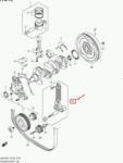Original Suzuki Intinzator curea, curea distributie ORIGINAL SUZUKI 1754067JA2000 (1754067JA2000)