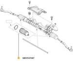 Original Renault Ansamblu burduf, directie ORIGINAL RENAULT 6001547607 (6001547607)