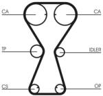 Continental Ctam Curea de distributie CONTINENTAL CTAM CT826 (CT826) - fixbox