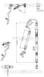 TRISCAN Furtun hidraulic, sistem de directie TRISCAN 8516 23009 (8516 23009)