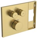 Ideal Standard Ceratherm Navigo Solos - Rejtett termosztatikus csaptelep, 2 készülékhez, csiszolt arany A7894A2 (A7894A2)