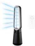 Tronic TRV 35 A1 BK Lapát nélküli álló toronyventilátor, oszlopventilátor digitális vezérléssel és LED kijelzővel + távirányítóval, fekete, 35W