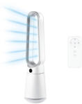 Tronic TRV 35 A1 WH Lapát nélküli álló toronyventilátor, oszlopventilátor digitális vezérléssel és LED kijelzővel + távirányítóval, fehér, 35W