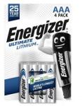 Energizer ULTIMATE LITHIUM tartós elem AAA, lítium, 4db/csomag (ENERGIZER_E301535701) (ENERGIZER_E301535701)