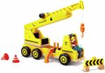 Hape Дървен кран Hape - Mobile Crane & Construction Set, 5 части (H3083)