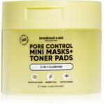 breakout + aid Pore Control Mini Masks + Toner Pads tonizáló párnák szalicilsavval 100 db