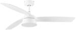 Lucci Air 513073 - Ventilator cu LED reglabil BRONX LED/18W/230V CCT diametru 132 cm alb + telecomandă (FAN00320)