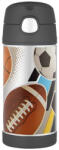 Thermos Funtainer 355 ml gyerek termosz barna/fekete