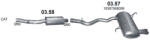 Polmostrow Kipufogó szett - BMW 3 316i / 318i / 320i (2007-2012) (SET-POL-0358-0357)