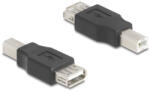 Delock USB 2.0 adapter B-típusú USB apa A-típusú USB anya (67199) - pepita
