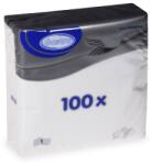 Wimex - 1 rétegű szalvéta 30 × 30 cm, fehér - 100 darab (70330)