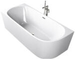 Sanotechnik SOLVA fényes fehér szabadon álló sarokkád 180x80 balos kivitel (G9051)