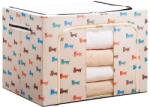 Flippy összecsukható tárolódoboz, cpzárral, 24 L, textil, 40x30x20 cm, kölyökkutyás, bézs (123904)