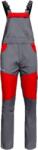STENSO Pantaloni pieptar EOS Stretch Stenso, rosu/gri inchis, marimea 60 02002369.60