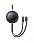 Baseus Cablu Baseus Bright Mirror Series, USB-C la 2x USB-C, 100W, 1m, retractabil, Negru (p10318602111-00) - cel
