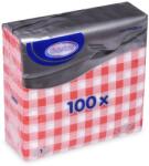 Wimex - Karo 1 rétegű szalvéta 33 × 33 cm, piros - 100 darab (70551)