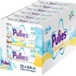 Pufies Șervețele umede pentru bebeluși Pufies - Chamomile Care, 99% apă, 12 x 64 bucăți (3800024037160)