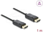 Delock Koaxiális DisplayPort kábel 8K 60 Hz fonott borítással 1 m