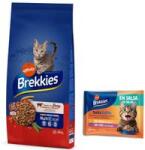Affinity 15kg Brekkies marha száraz macskatáp+8x85g Daily Delice csirke & pulyka nedves macskatáp ingyen