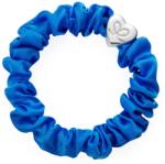 By Eloise London Silk Scrunchie Silver Heart Hajgumi nőknek színes Royal Blue