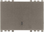 Vimar Tasta intrerupator 3 module Vimar Arke metal (VIM-19023.1.M)