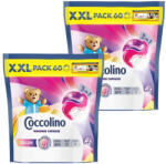 Coccolino 3in1 Color mosókapszula színes ruhákhoz, (2x60 db) + AJÁNDÉK Curver kosár
