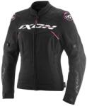 Ixon Geaca moto Ixon Meteor 31 LS - dama, impermeabila, roadster/racing, negru/alb/roz (1001020951026)