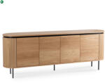 Mebel Elite Komód 200 cm, négyajtós kivitelben, tölgy színben BECK