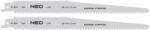 NEO TOOLS Orrfűrészlap 225mm, fém, INOX, fa, réz, műanyag, alu, 2db (57-954)