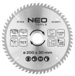 NEO TOOLS Körfűrészlap keményfém fogakkal, 200x30mm, 60 fog (57-678)