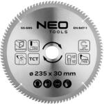 NEO TOOLS Körfűrészlap alu-hoz, keményfém fogakkal, 235x30mm, 100 fog (55-695)