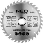 NEO TOOLS Körfűrészlap merülőfűrészhez keményfém fogakkal, 235x30mm, 36 fog (55-691)