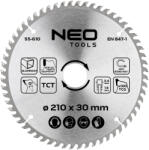 NEO TOOLS Körfűrészlap alu-hoz, keményfém fogakkal, 210x30mm, 100 fog (55-610)