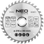 NEO TOOLS Körfűrészlap keményfém fogakkal, 216x30mm, 36 fog (57-679)