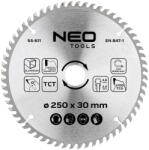 NEO TOOLS Körfűrészlap alu-hoz, keményfém fogakkal, 250x30mm, 100 fog (55-611)