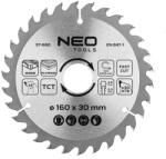 NEO TOOLS Körfűrészlap keményfém fogakkal, 160x30mm, 30 fog (57-660)