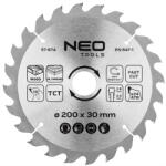 NEO TOOLS Körfűrészlap keményfém fogakkal, 200x30mm, 24 fog (57-674) - szerszamparadicsom