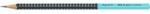 Faber-Castell Ceruza Faber-Castell Grip 2001 HB fekete/türkiz ergonomikus háromszög formájú test türkiz pötyökkel (FC517012)