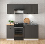 Black Red White Junona Line JUNONA_MODUL_WER_2/170_ZBL konyha grafit/ fehér