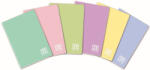 BLASETTI Füzet Tűzött A/4 Négyzetrácsos 42 Lapos One Color Pastel Vegyes Mintákban (BP150272232)