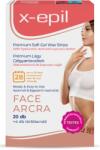 X-Epil Hidratáló Gélgyantacsíkok Hialuronnal Arcra - 20db - osszegyujto